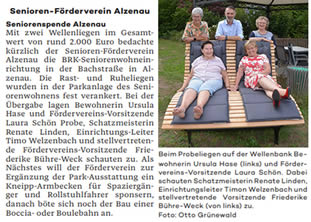 Wellenliegen für Seniorenwohnen